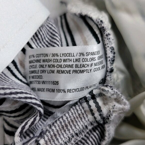 Ava Viv Elastic Waist Plus Size 20 20W Pockets Plaid Pants Slacks Crop Ankle - Picture 5 of 5